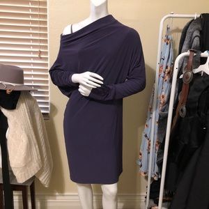 NORMAKAMALI super stretch sexy dress plum S 💜